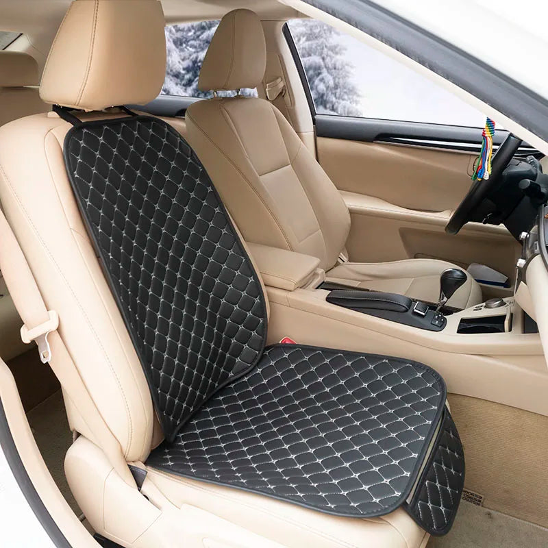 Fundas De Cuero Para Asiento De Coche, Protector De Asiento Delantero/Trasero Para Las Cuatro Estaciones, Alfombrilla Para Cojín De Asiento De Coche, Accesorios De Interior De Coche Universal