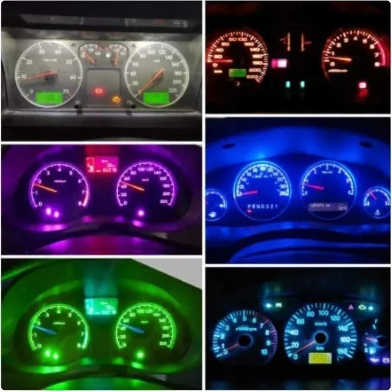 Indicador De Luz LED T5 SMD Para Coche, Luz Para Salpicadero De Coche, Bombilla LED T5 De 12V, Bombilla Para Instrumento De Coche, Indicador Interior, Accesorios Para Automóvil